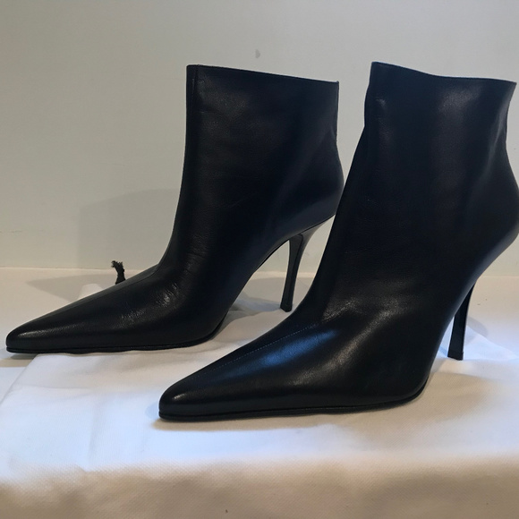 CELINE Ankle Boots - Luxury Black Kidskin - Picture 3 of 8